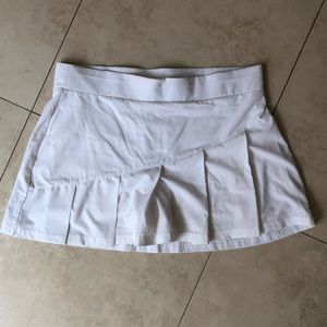 White tennis skort